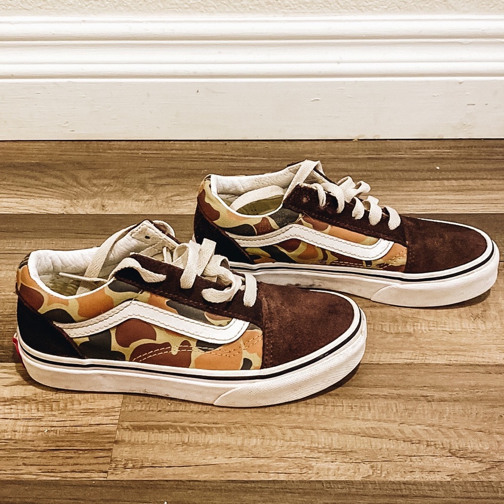 Vans - Kids Vintage Camo Old School Sneakers Size: US Kids 13.5